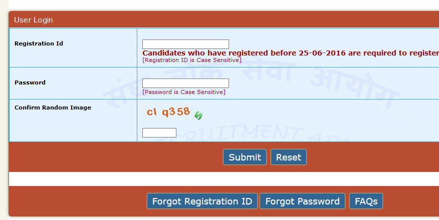 UPSC Online registration
