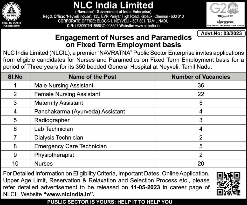 NLC-Recruitment staff nurse